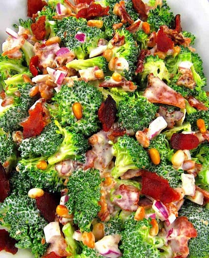 Keto Broccoli Salad with Bacon