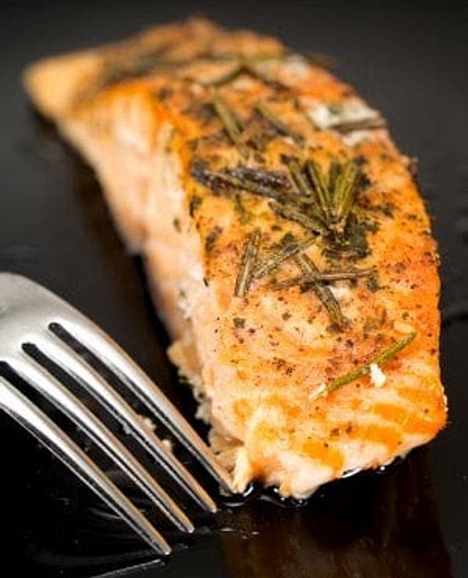 Broiled Salmon with Rosemary
