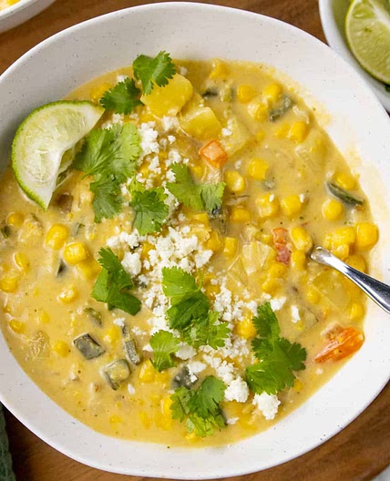 Poblano Corn Chowder