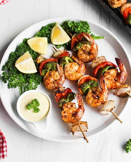 Grilled Shrimp Skewers (Air Fryer or Grill)