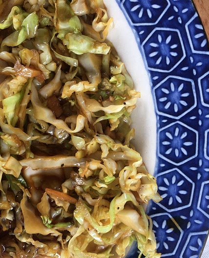 Cabbage Stir Fry Recipe With Garlic, Ginger And Soy Sauce