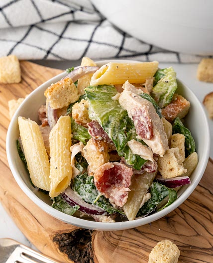 Chicken Caesar Pasta Salad