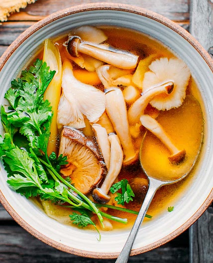 Healing Lemongrass & Mushroom Broth