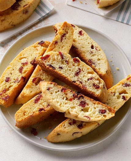 White Chocolate-Cranberry Biscotti