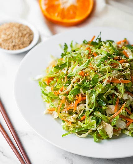 Asian Shaved Brussels Sprouts Salad