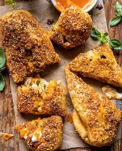 Cheesy Buffalo Chicken Strombolis