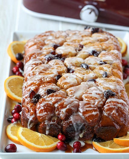 Slow Cooker Cranberry Monkey Bread