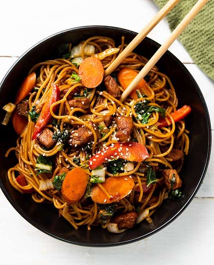 Instant Pot Pork Lo Mein