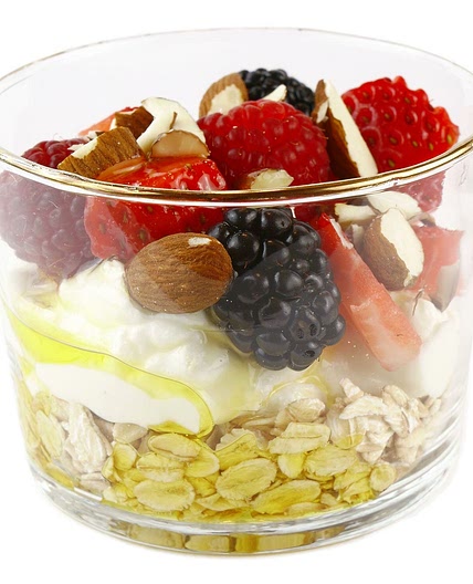 Haferflocken-Beeren-Quark