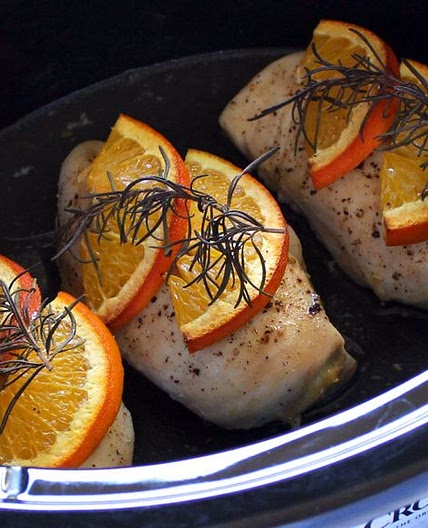 Crock Pot Rosemary Citrus Chicken