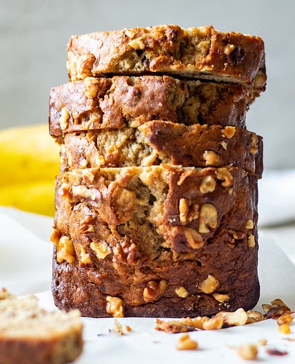 Dairy Free Banana Bread Recipe - Moist with 3 Bananas