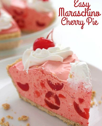 Easy Maraschino Cherry Pie