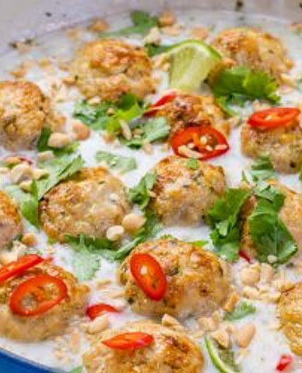 Thai Inspired Turkey Meatballs