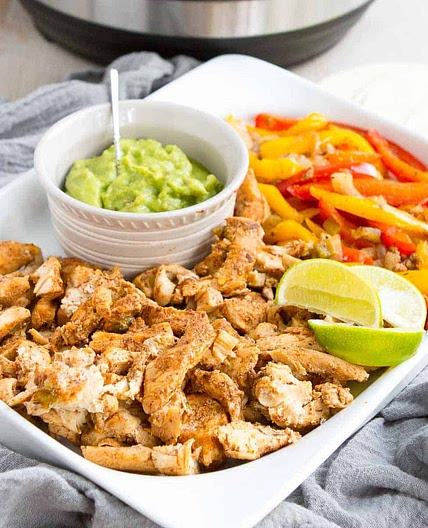Instant Pot Chicken Fajitas (+ stovetop directions)