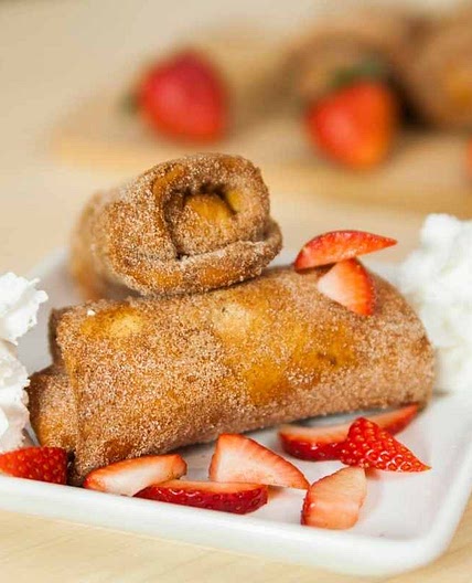 Easy Xangos Strawberry Cheesecake Chimichangas Recipe