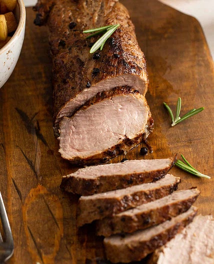 Roasted Pork Tenderloin with Honey Apples