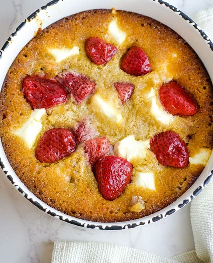 Strawberry Cream Cheese Cobbler