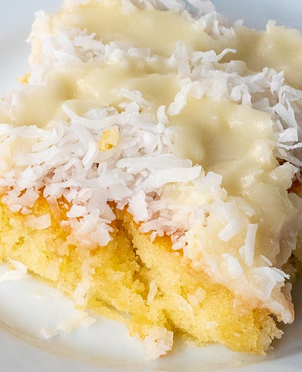 Coconut White Texas Sheet Cake