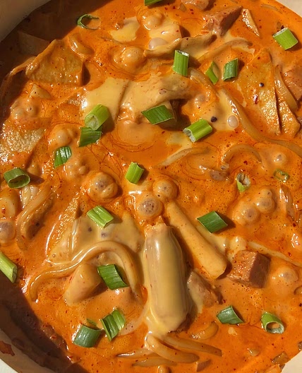 Rosé tteokbokki & Noodles