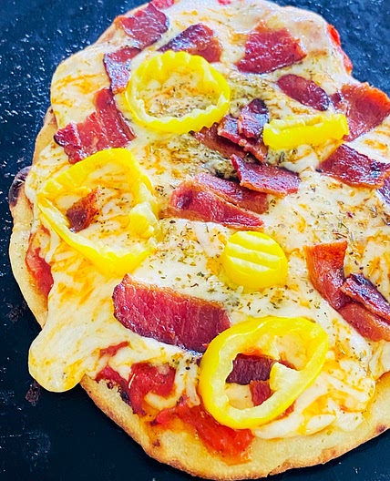 Blackstone Bacon Naan Flatbreads