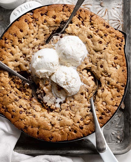 The Ultimate Chocolate Chip Skillet Cookie