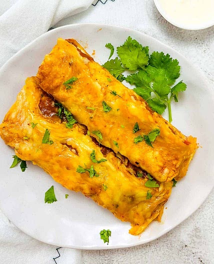 Chicken Lentil Enchiladas