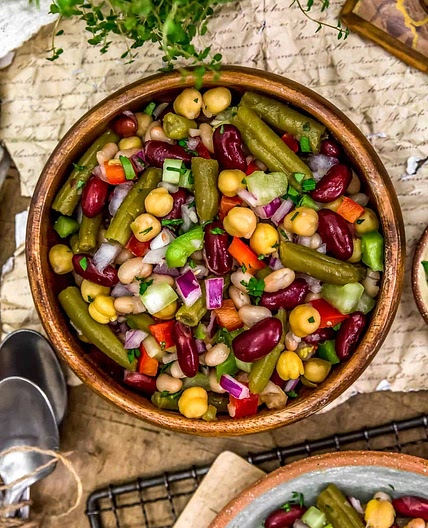 Oil-Free Five Bean Salad