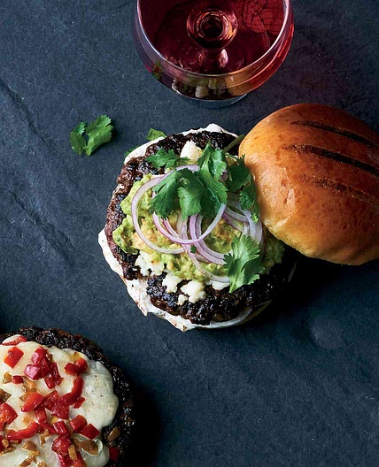 Avocado Burgers with Chile and Queso Fresco