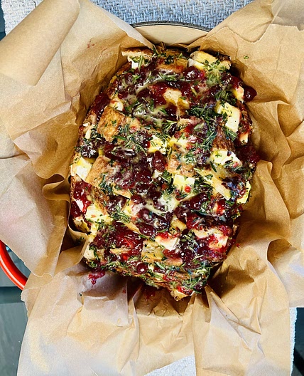 The Best Cranberry Sourdough Pull-Apart Bread