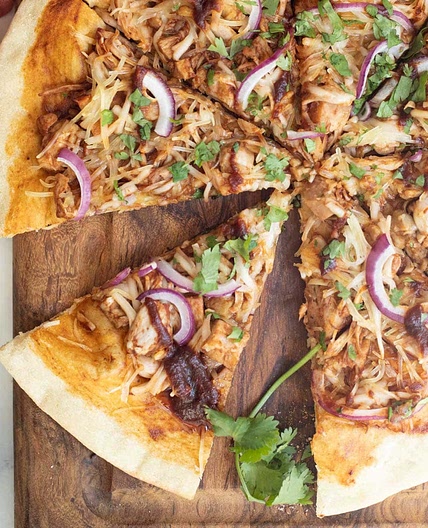 BBQ Jackfruit Pizza (Vegan)