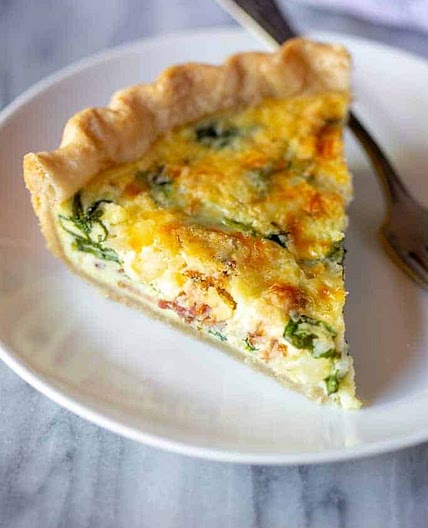 Spinach and Bacon Quiche