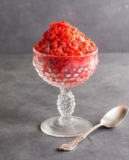 Low FODMAP Strawberry Granita