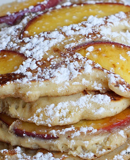 Tortitas de Melocotón (Peach Pancakes)