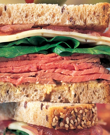 Roast Beef Sandwich with Onion Confit and Havarti