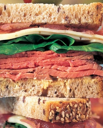 Roast Beef Sandwich with Onion Confit and Havarti