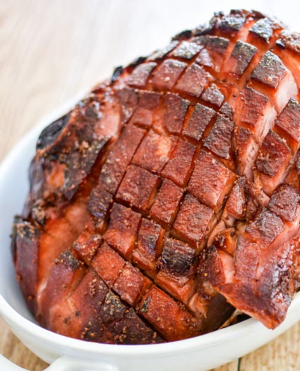 Brown Sugar Beer Glazed Ham