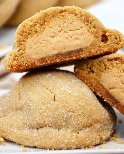 Peanut Butter Stuffed Cookies