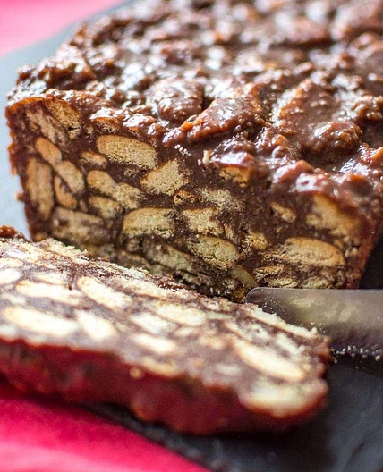 Lithuanian Chocolate Fridge Cake | Tinginys