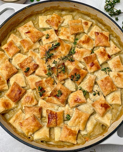Vegan Pot Pie With Puff Pastry