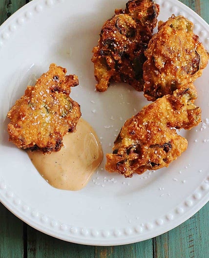 Okra Jalapeno Fritters