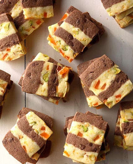 Mango Fudge Refrigerator Ribbon Cookies