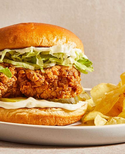 Homemade Fried Chicken Sandwich