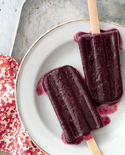 Blackberry-Rose Ice Pops
