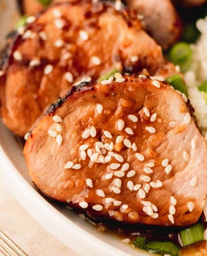 Oven Roasted Honey Garlic Pork Tenderloin