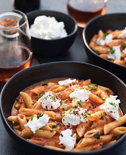 Penne Pasta in a Creamy Sherry Tomato Sauce