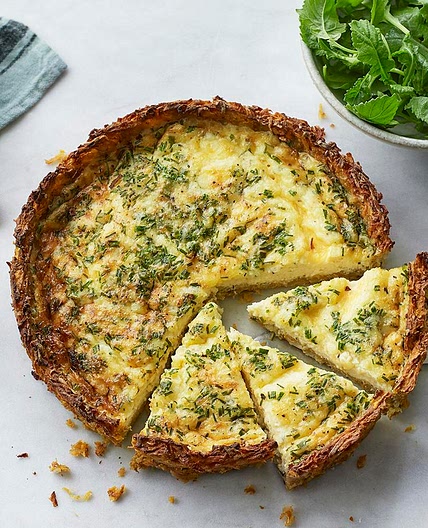 Potato rosti quiche