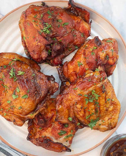 The Easiest Traeger Smoked Chicken Thighs