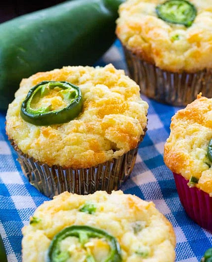 Keto Cheddar Jalapeno Muffins