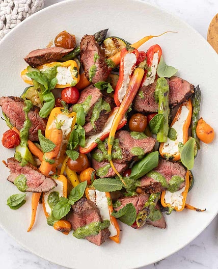 Grilled venison tenderloin