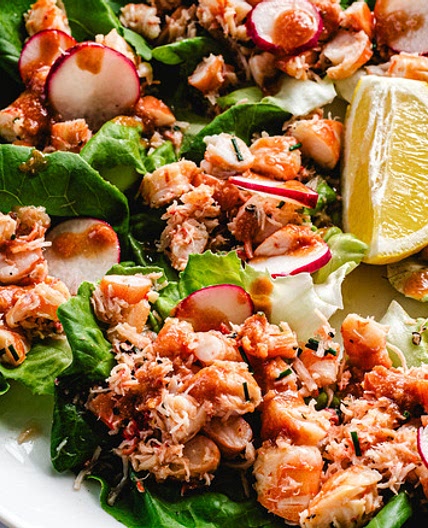 Crab and Shrimp Cocktail Lettuce Wraps Recipe